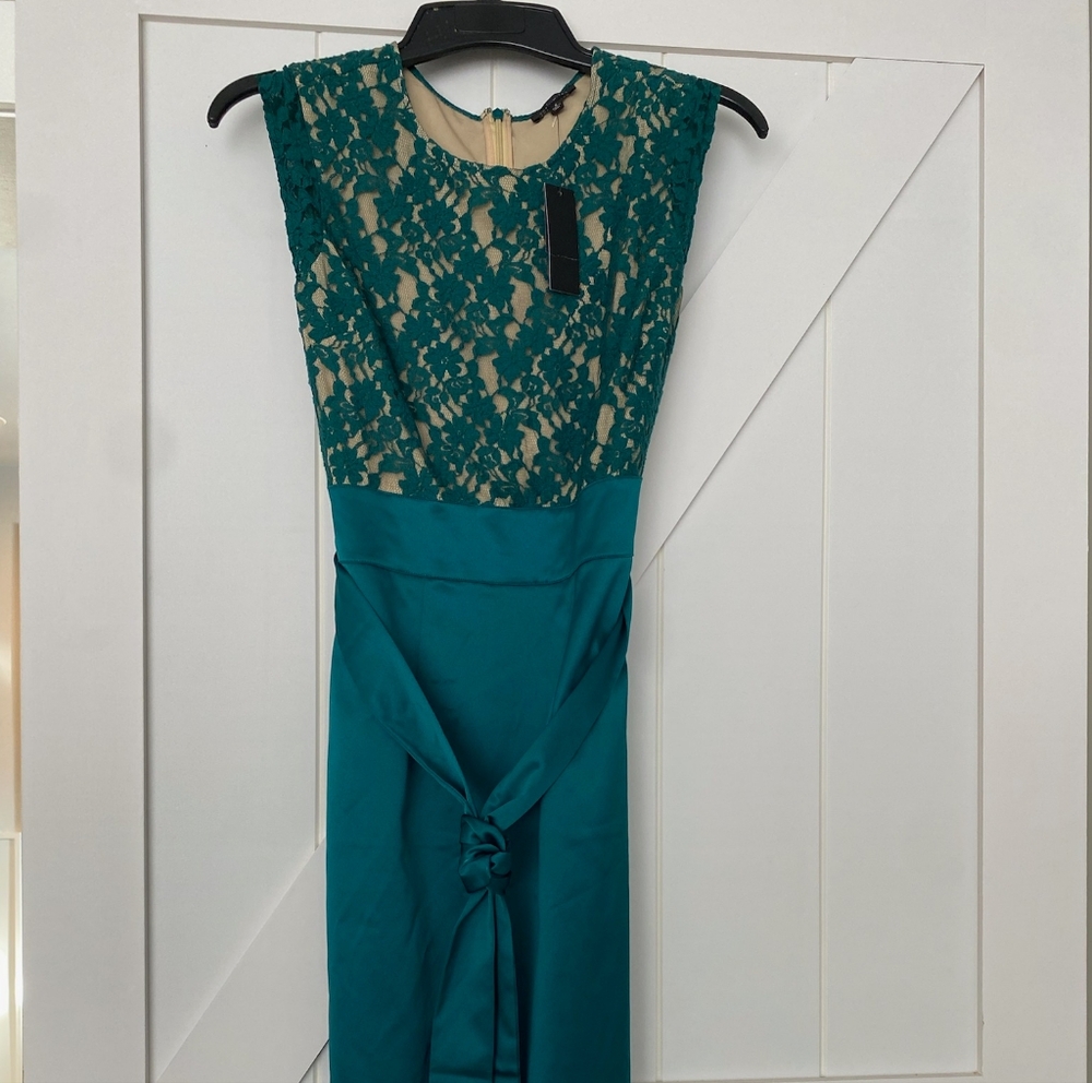 The Limited emerald green dress